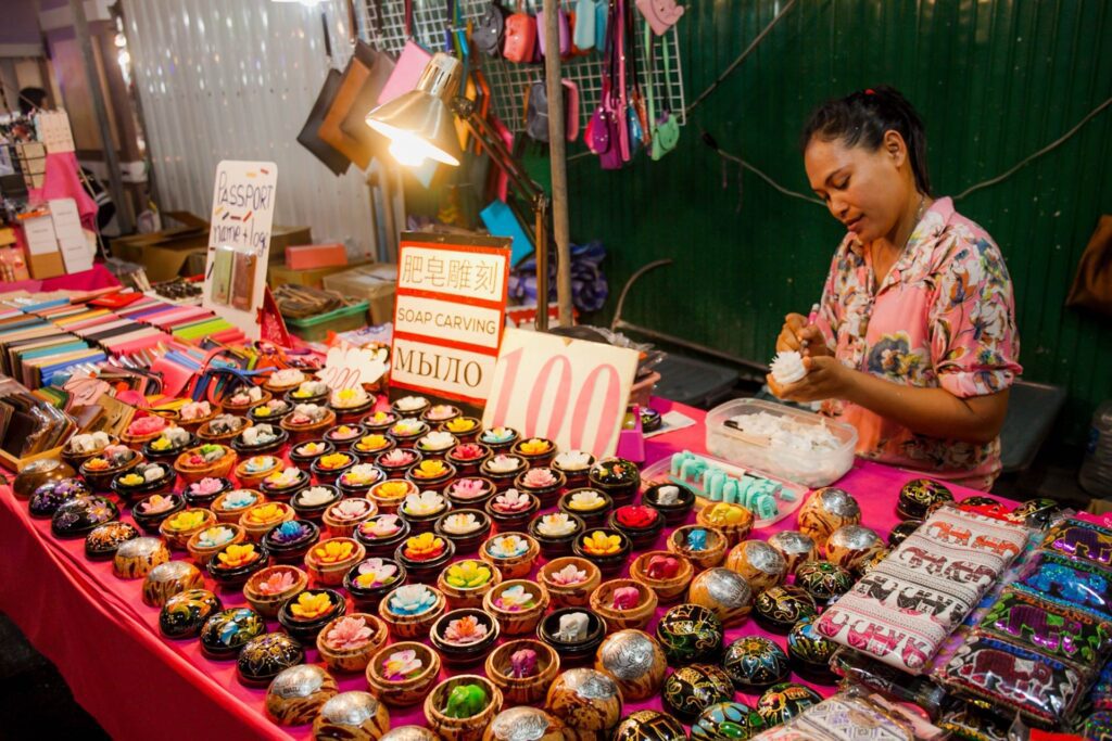 Lots of stalls and shops available at Naka Night Market, Phuket