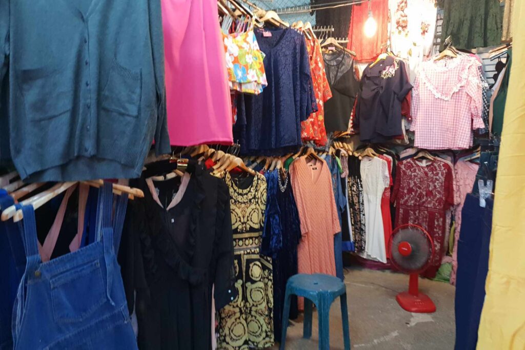 Enjoy shopping in the Fashion zone at Naka Night Market