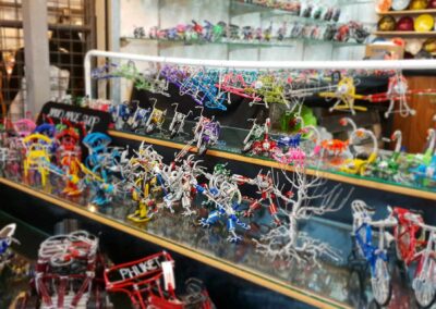 Buy metal sculptures of bikes, robots, planes and more at Naka Night Market