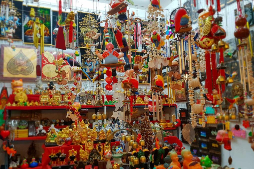 Traditional Thai and Chinese figurines available.