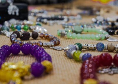 Bracelets and necklaces for sale at Naka Night Market, Phuket