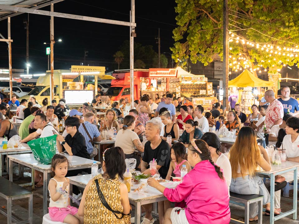 Arrive late to miss the evening crowds at Naka Weekend Market