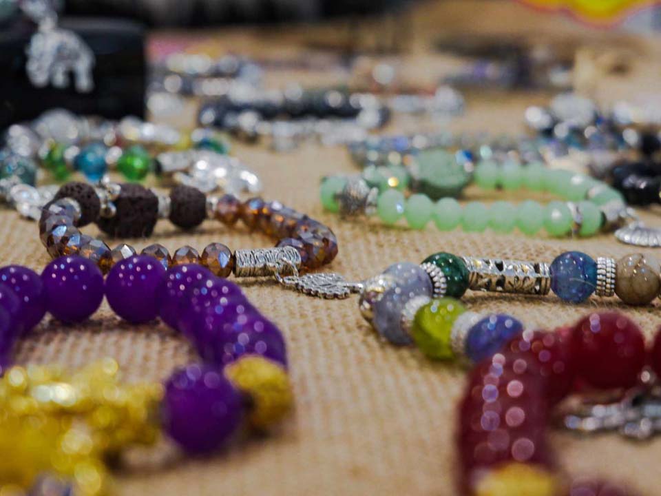 Silver and Beaded jewellery for sale at Naka Weekend Market