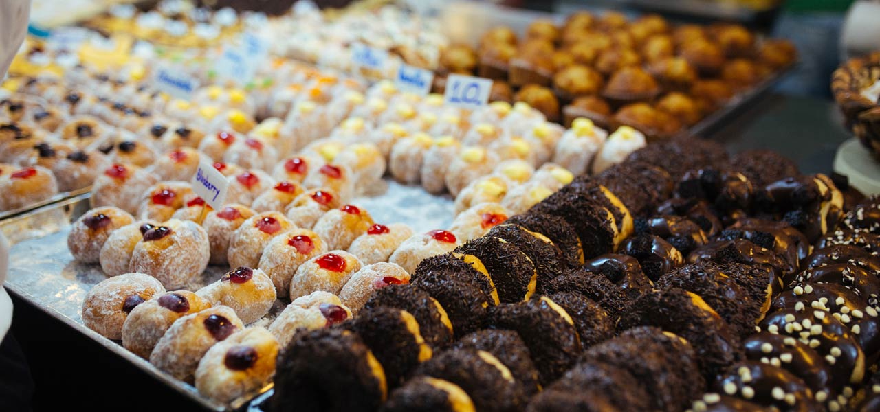 Donuts and cakes at Naka Weekend Market