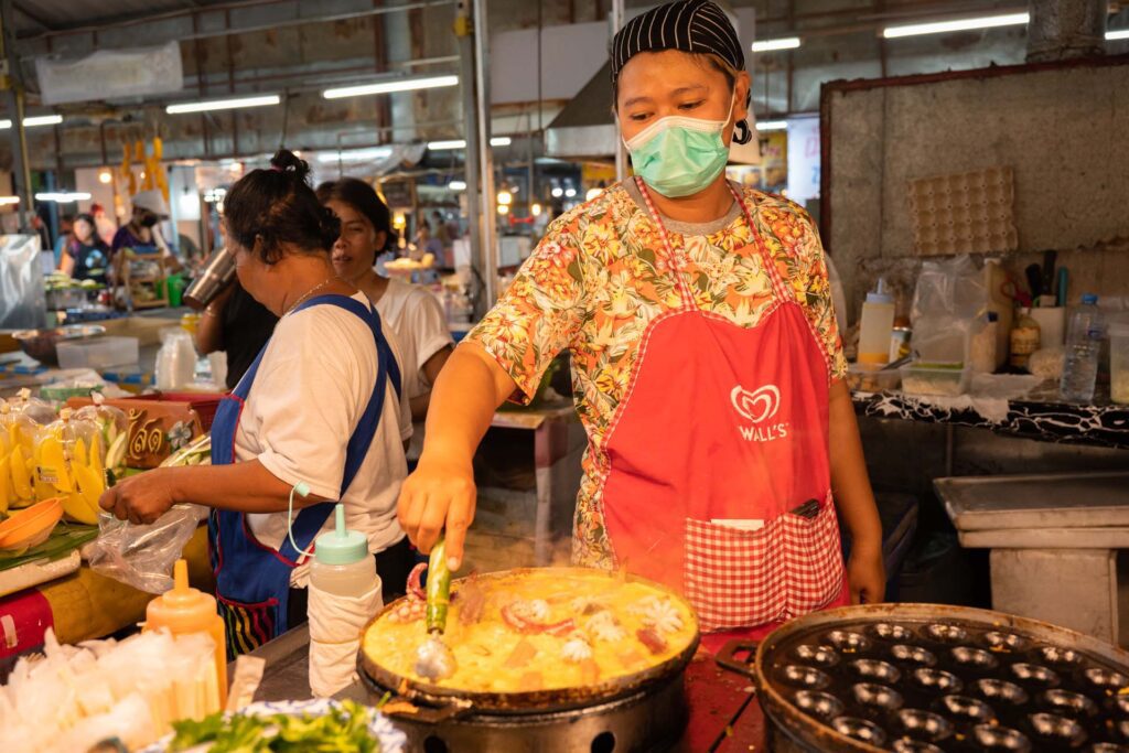 So many different types of Thai street food available at Naka Weekend Market