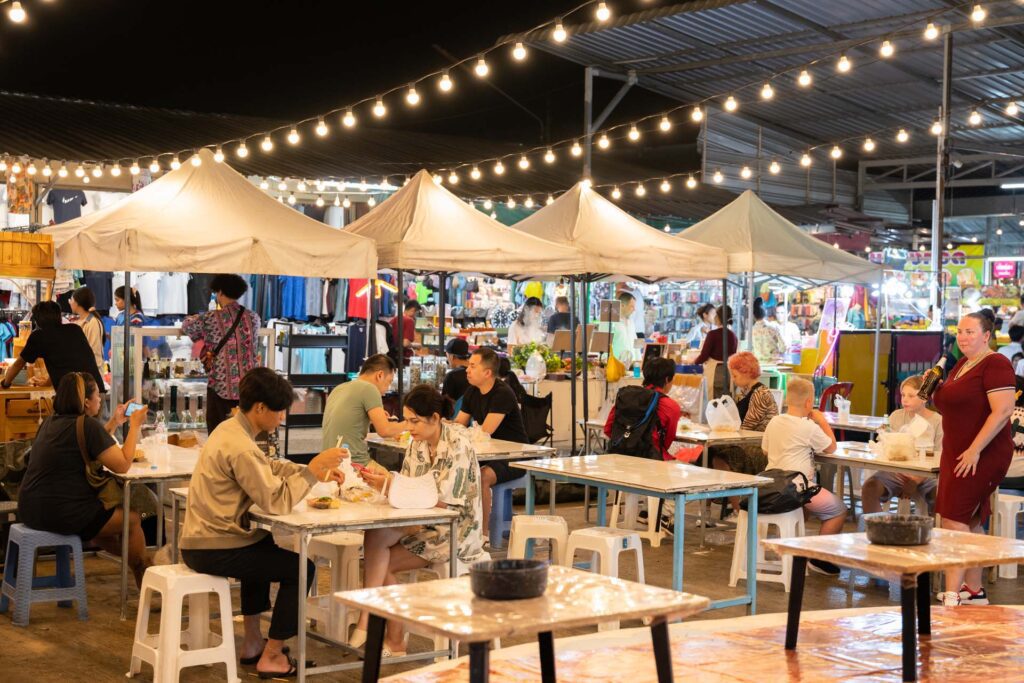 Enjoy some food or listen to some live music at Naka Weekend Market