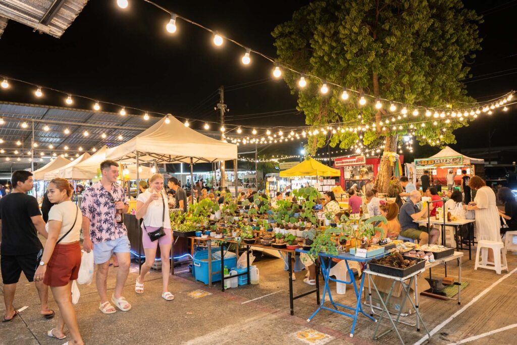 Buy something green for your house at Naka Weekend Market